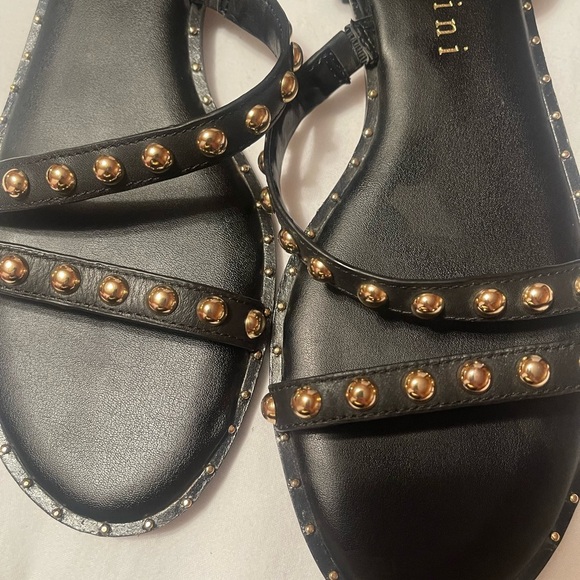 Gianni Bini Black Studded Women's Sandals - Picture 4 of 6
